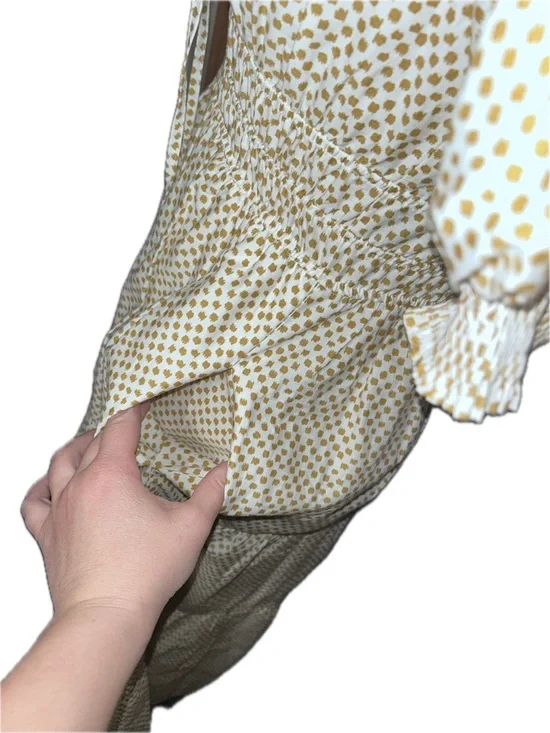 Anthropologie The Somerset Cotton Cottagecore Puff Sleeve Peasant Maxi Dress XS - Picture 8 of 12